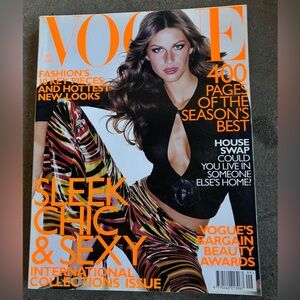 Vogue UK September 1999 | Gisele Bündchen Cover | Vintage 90s Fashion Magazine